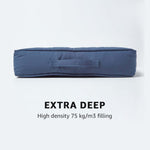 Cotton Armchair Booster Cushion | 50cm x 50cm | Navy Blue