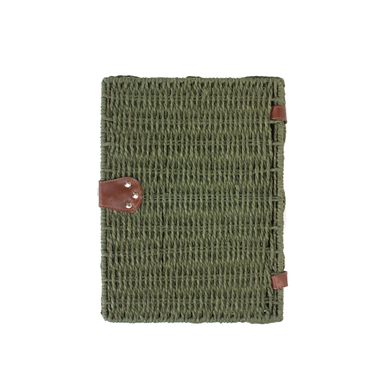 Green Twisted Paper Rope Storage Basket | Medium | Green