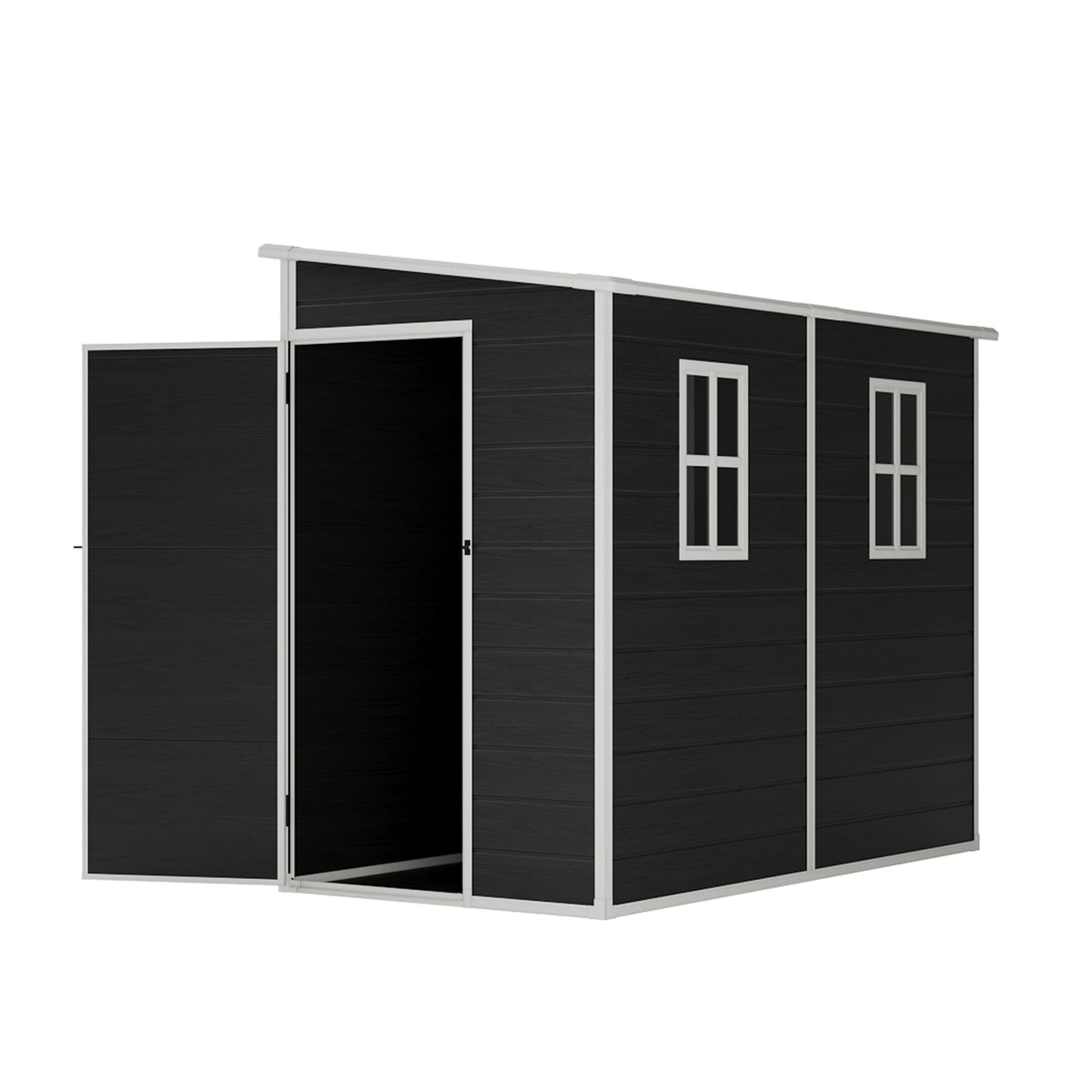 Breeins 8 X 4ft Garden Outdoor Tool Storage Shed With Pent Roof