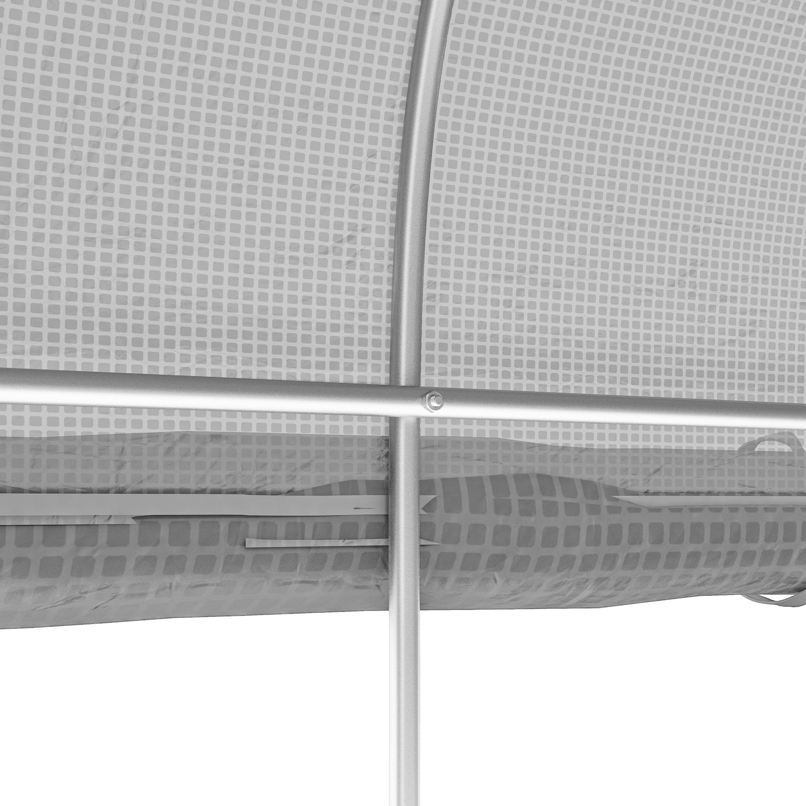 3x2m Polytunnel Greenhouse W/ Sidewalls & Door