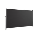 Outdoor Retractable Privacy Side Awning | Small | Black