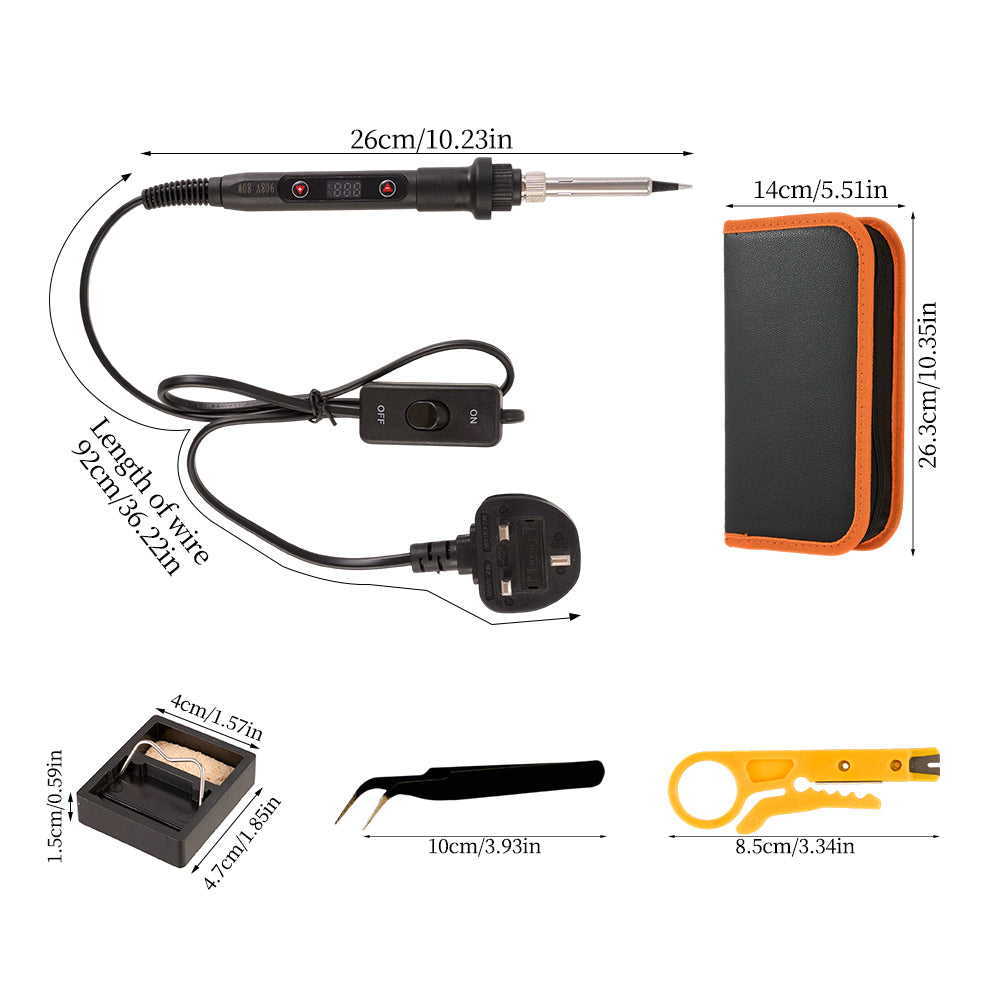 80w Adjustable Electric Soldering Iron Kits Set