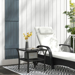 Black Pe Rattan Coffee Table