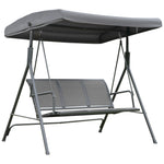 3 Seater Garden Swing Patio Hammock With Canopy For Outdoor