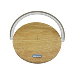 Touch Control Bedside Lamp With Built-in Wireless Charging | Brown