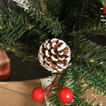 4ft Artificial Snow Dipped Christmas Tree Xmas Holiday Pencil Tree Green | 4ft | Multi Colour