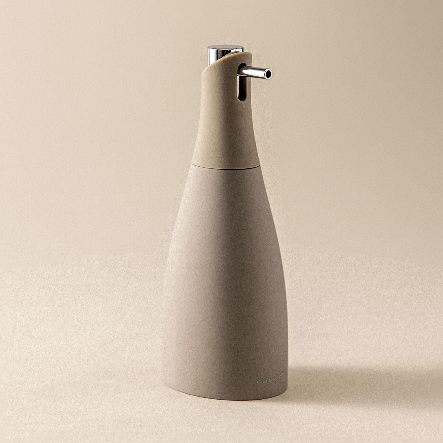 Soap Dispenser 300ml Matt Grey Unique Design Soft Finish Saku Collection