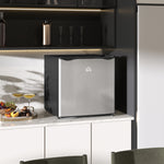 Mini Fridge With Chiller Box, Silver