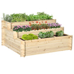 3 Tier Raised Bed Planter With 9 Grow Grids