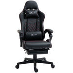 Faux Leather Gaming Chair W/ Arm | Red