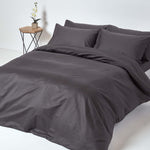 Egyptian Cotton Flat Sheet 1000 Thread Count | Double | Charcoal Grey