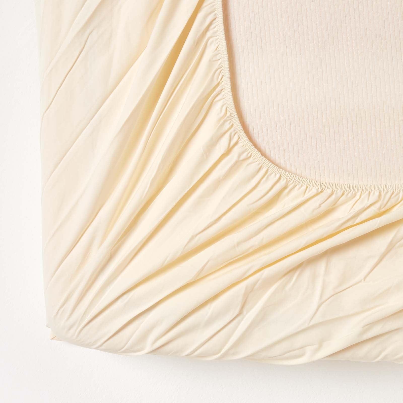 Organic 300 Tc Luxury Quilted Deep Fitted Mattress Protector | Double | Beige