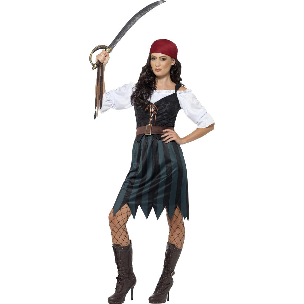 Pirate Deckhand Costume, With Skirt | Plus X1
