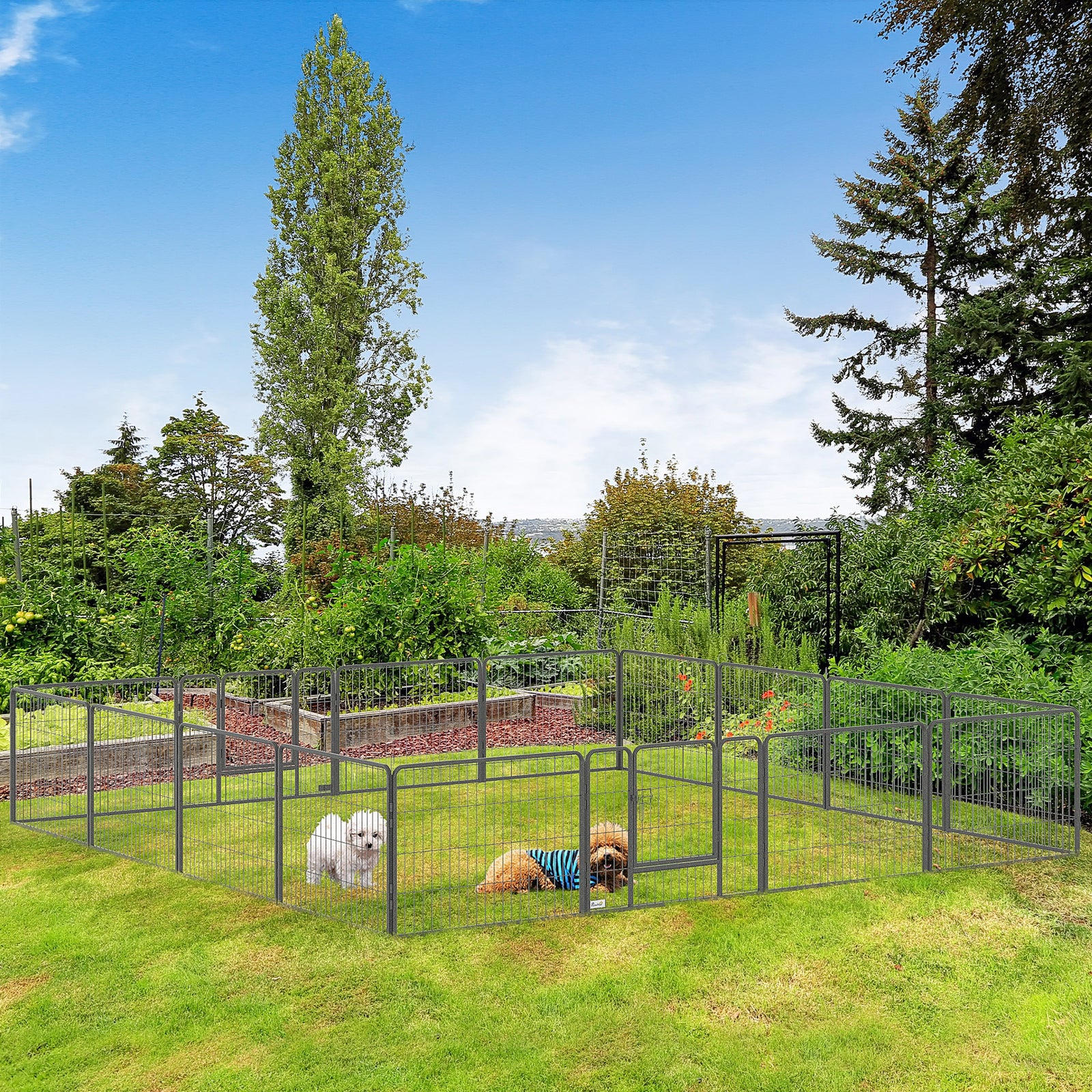 16 Panels Heavy Duty Puppy Play Pen For Small 60hcm