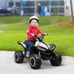 12v Electric Quad Bikes For Kids Ride On Car Atv Toy For 3-5 Years | White