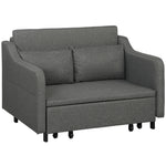Pull Out Sofa Bed, Fabric 2 Seater Sofa Couch Living Room