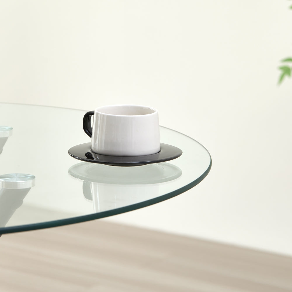 Stylish New York Dining Table Set With 4 Charlotte Velvet Chairs | Black