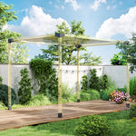 Pergola Kit W/ 3-way Corner Brackets & Post Base For 92mm