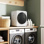 HOMCOM 4kg Front Load Laundry Dryer With 2 Power Modes, White