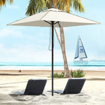 Outdoor Parasol W/ Vent And Piping | Beige
