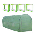 Polytunnel With Racking | 19mm 5m x 2m | Green