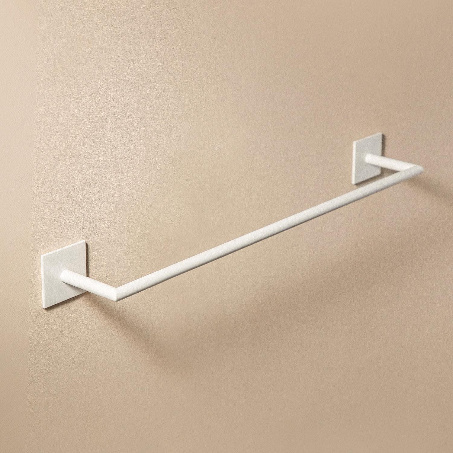 Towel Rail, 30cm, Self-adhesive, White, Anti-corrosion, Stick Collection