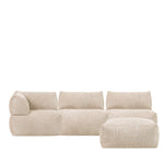 Tetra Cord 4pc Sofa Set | Beige
