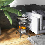 Storage Trolley Rolling Utility Cart With 4 Mesh Basket