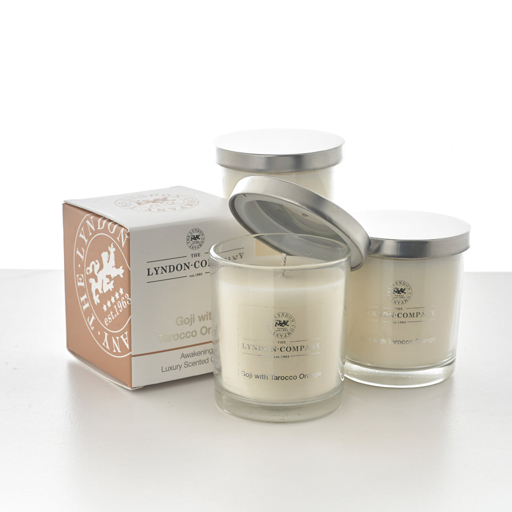 Luxurious Secented Glass Jar Candles | Set-of-3 | Orange