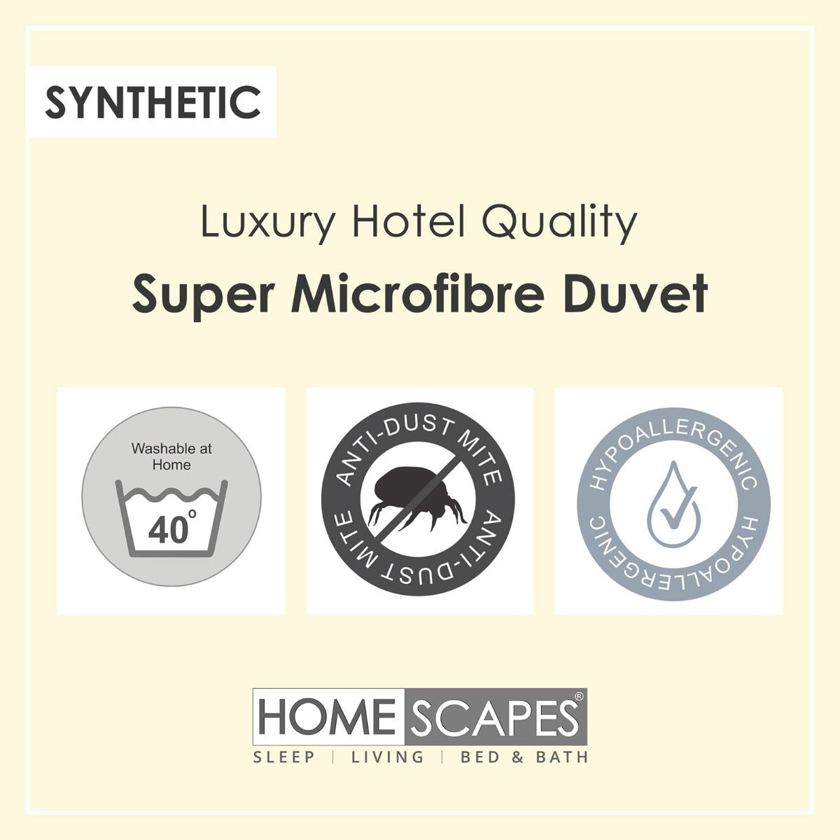 Kids 4.5 Tog Super Microfibre Duvet
