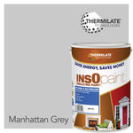 Insopaint Kitchen & Bathroom Paint - Best Anti-mould Protection, Insulating Walls & Ceilings | 5l | Manhattan Grey