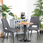Modern Round Dining Table Leisure Coffee Bistro Table Metal | Natura