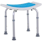 Adjust Aluminium Bath Stool Non-slip With Shower Hole | One Size | Blue