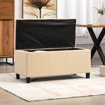 Sherman Boucle Fabric Storage Ottoman - Brown | Brown