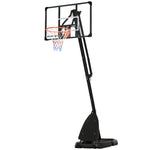 Adjustable Portable Basketball Hoop And Stand With Wheels | Black