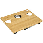 Foldable Wine Picnic Table, Portable With Bottle Holder