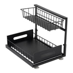 Metal 2-tier Under Sink Sliding Organizer