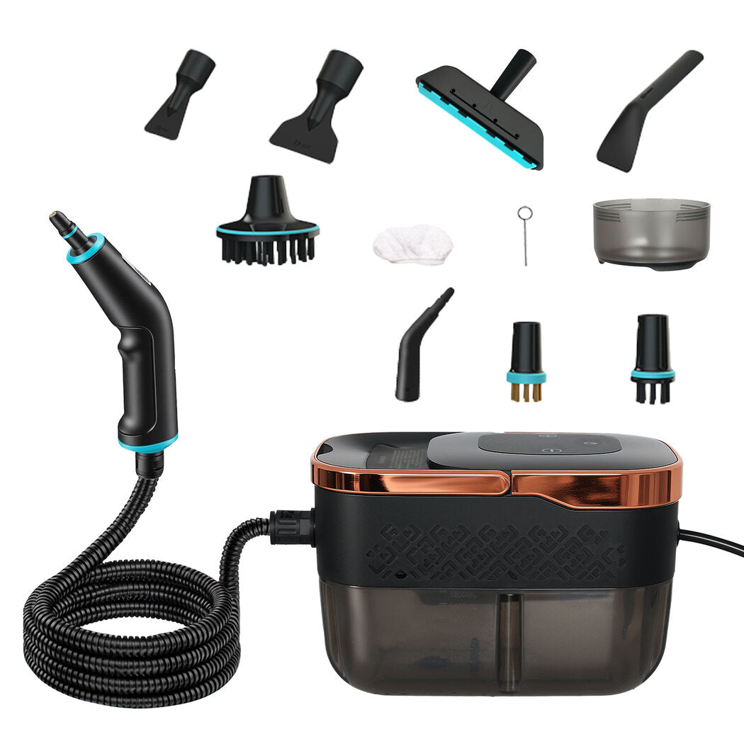 Steam Cleaner Portable Multipurpose Steamer With Tools 6 Level 1600ml | Gold