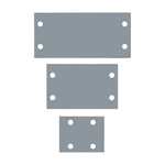 5-piece Galvanised Steel Lawn Edging Set With Serrated Edge | Grey