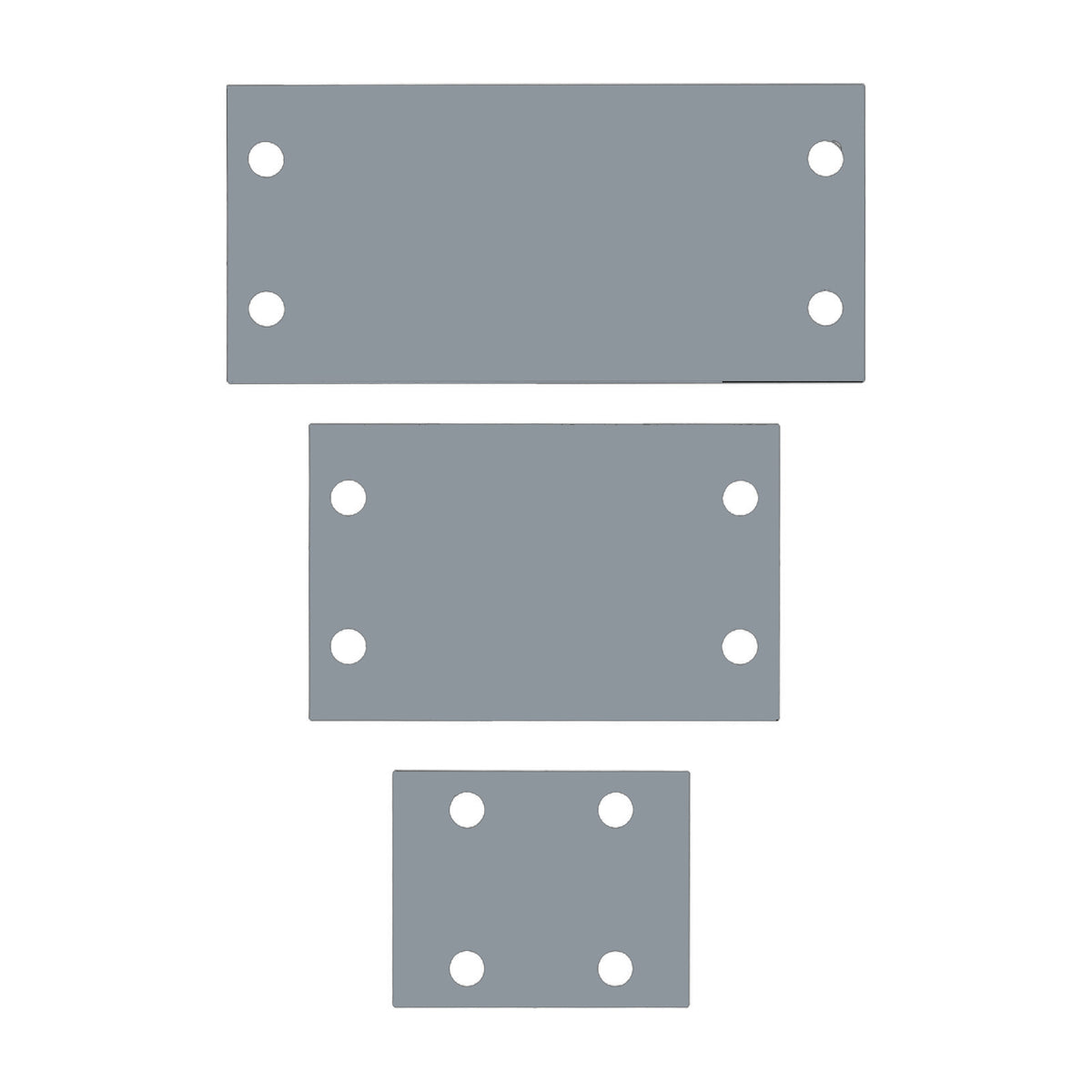 5-piece Galvanised Steel Lawn Edging Set With Serrated Edge | Grey