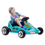 Aiyaplay 6v Electric Go Kart W/ Music, Light, Horn, For 3-5 Years | Blue