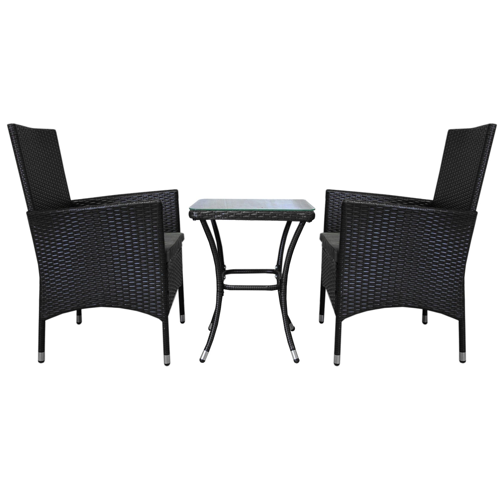 Rattan Bistro Set | Black