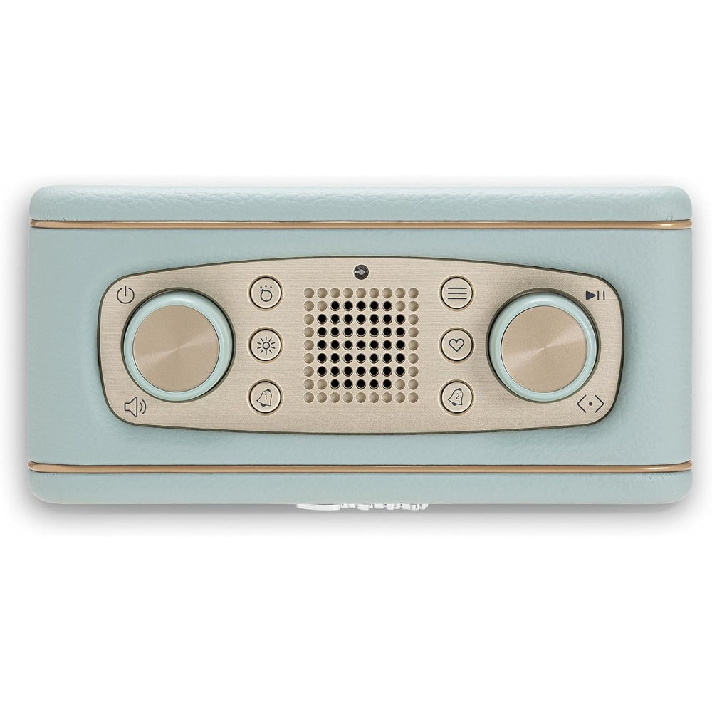 Revival Rest Digital Fm/dab Bluetooth Bedside Clock Radio | Turquoise