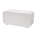 Ultrasonic Essential Oil Diffuser With Flame Effect, 7 Led Ambient Lights, Timer & Auto Shut-off | White