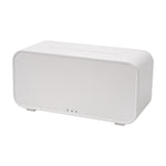 Ultrasonic Essential Oil Diffuser With Flame Effect, 7 Led Ambient Lights, Timer & Auto Shut-off | White