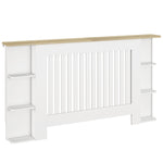 Vertical Slatted Heater Cover For Living Room | Large | White