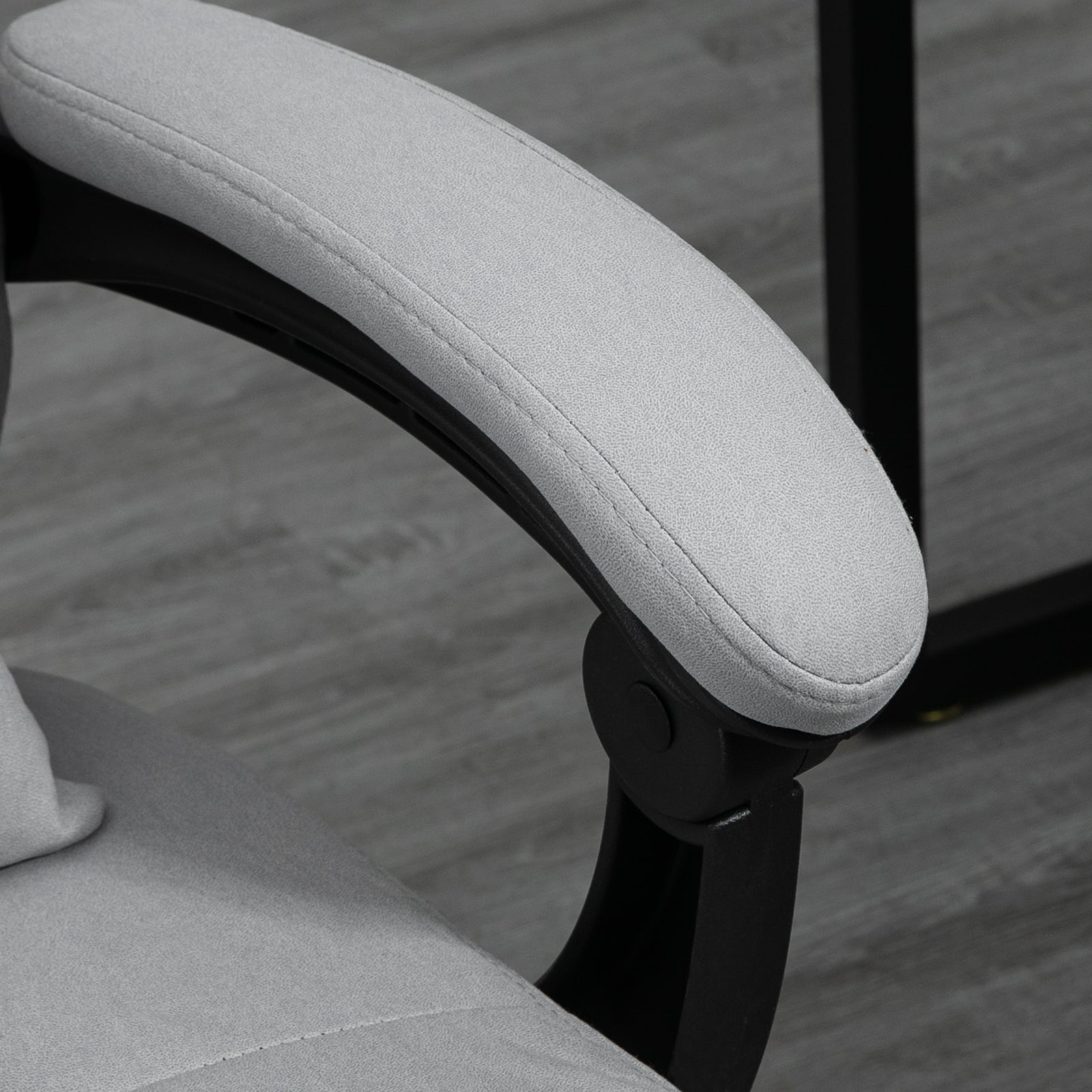 Microfibre Massage Chair Lumbar Grey