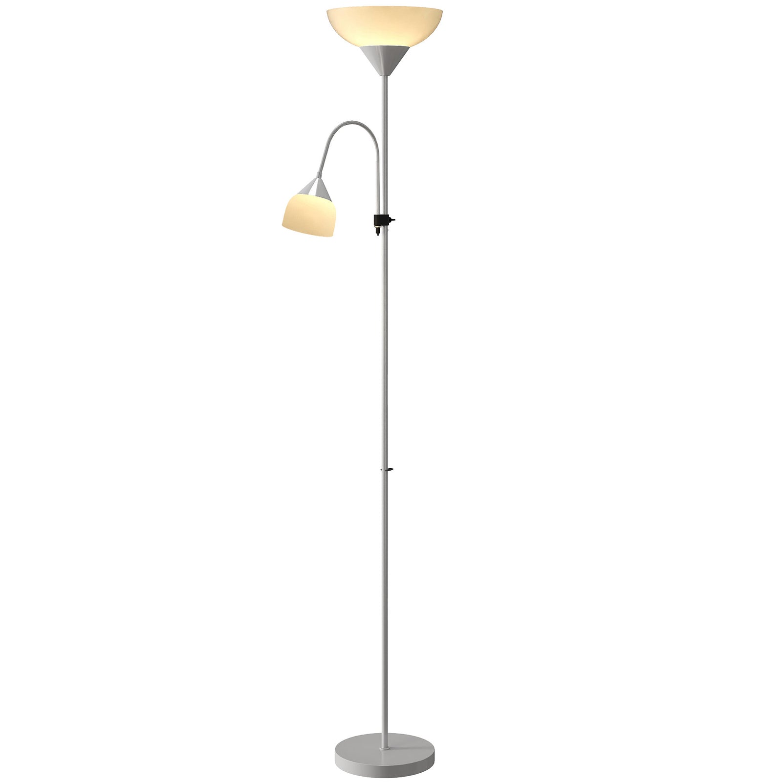 Mother-child Floor Lamp Duo Light With 3 Colour Temperatures | Silver