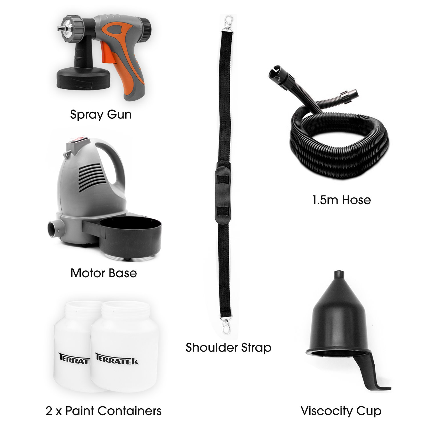 Electric Paint Sprayer 650w, Hvlp Hand Held Fence Spray Gun 800ml Container