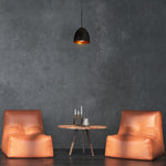 Vegas Hand Made Designer Pendant Light Matt Black And Copper / Rose Gold